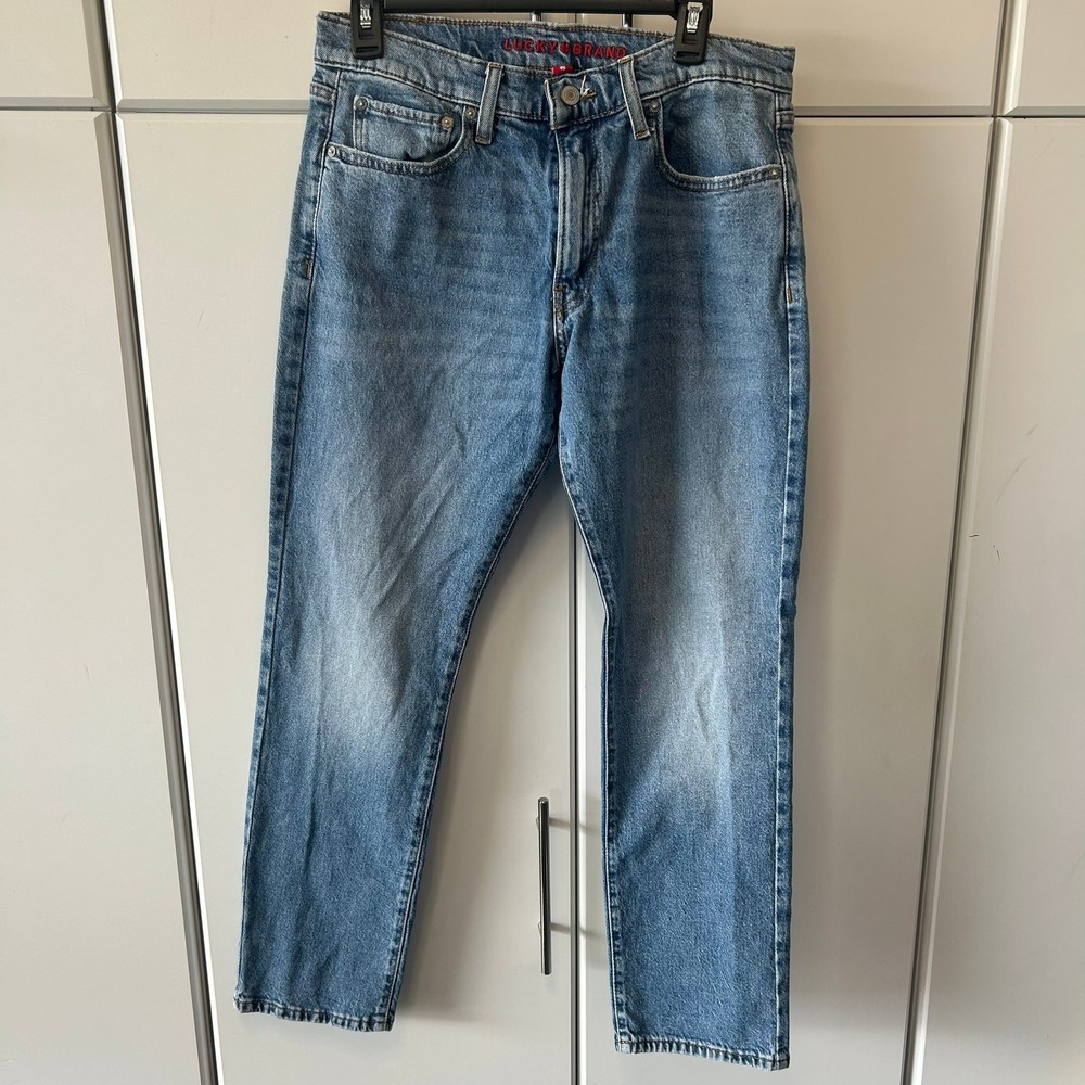 Lucky Brand 410 Athletic Straight Mens Jeans Blue‎ Denim W32 L30 Medium Wash